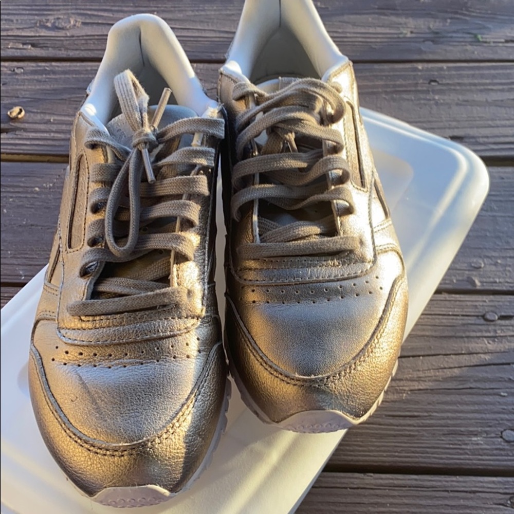 Gold Reebok Sneakers - Picture 2 of 4